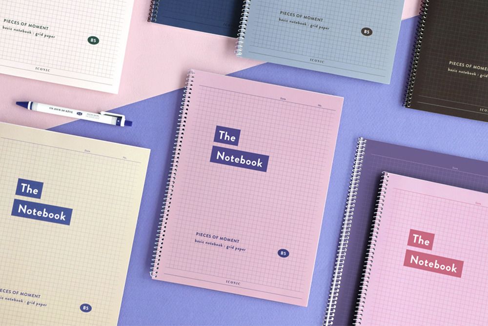 Pieces of Moment Grid Notebook