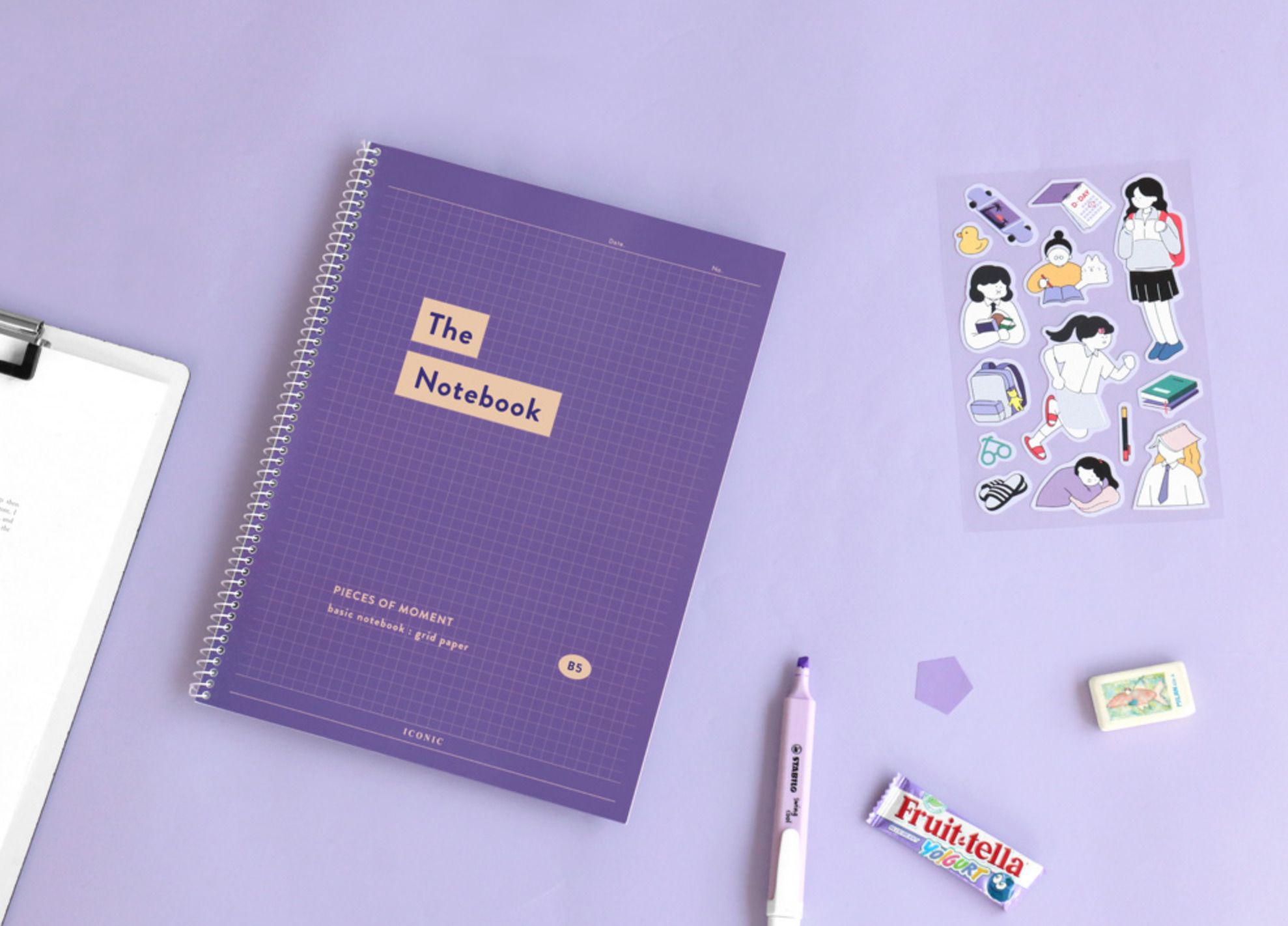 Pieces of Moment Grid Notebook