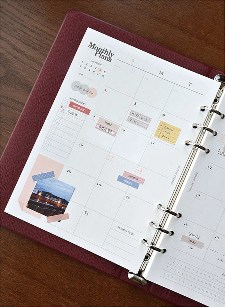 MochiThings Classy 6 Ring A5 Planner Refill