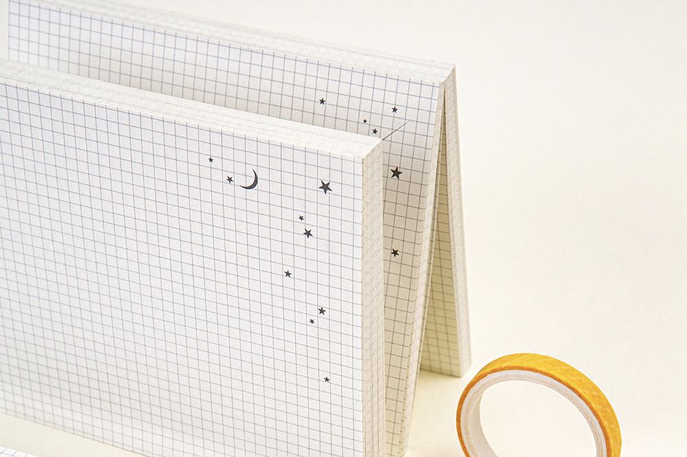 Starlight Grid Memo Pad