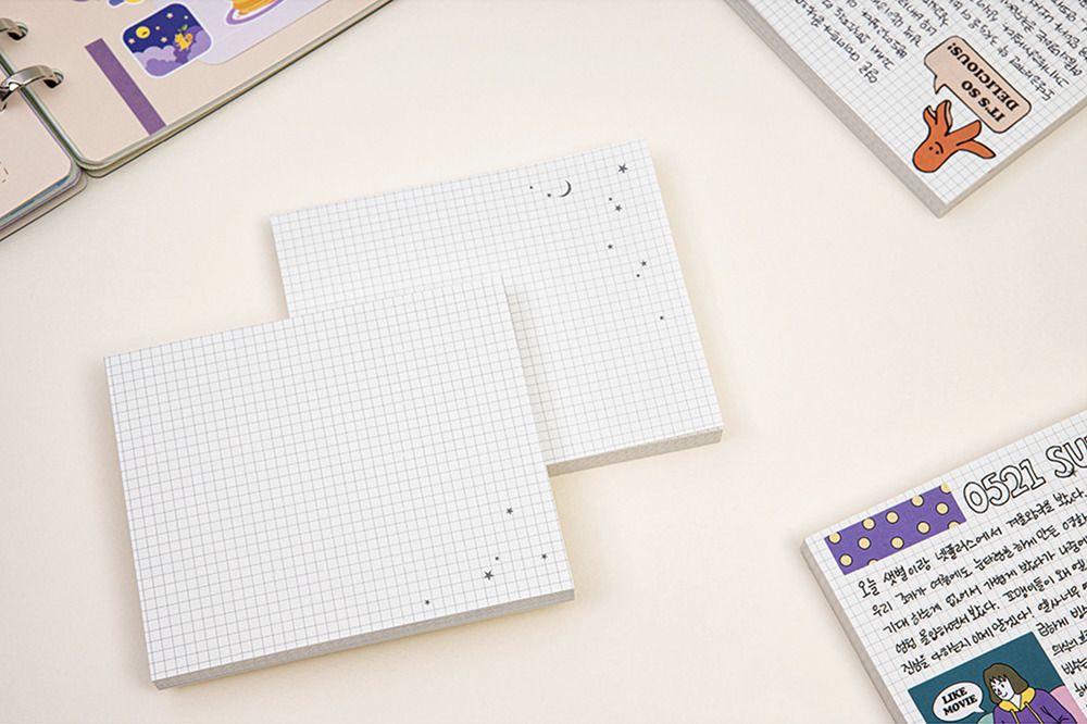 Starlight Grid Memo Pad