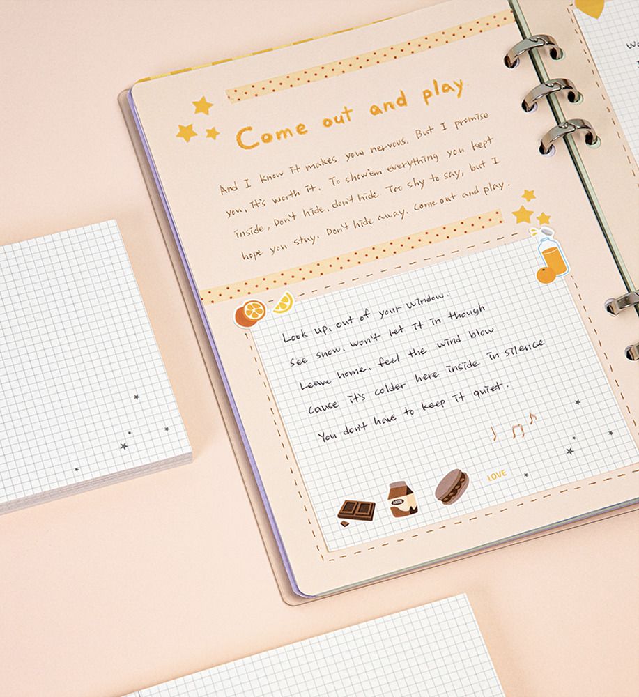 Starlight Grid Memo Pad
