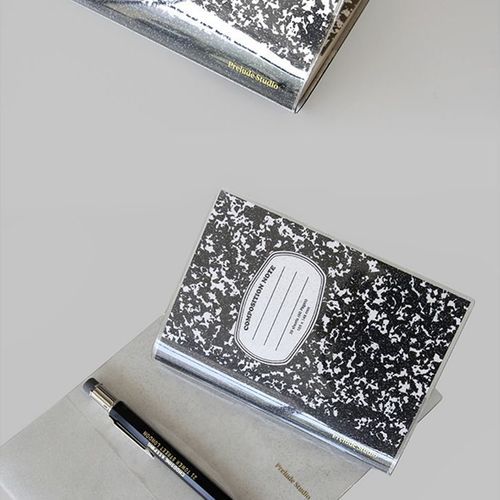 Composition A6 Plain Notebook Glitter Cover