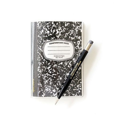 Composition A6 Plain Notebook Glitter Cover