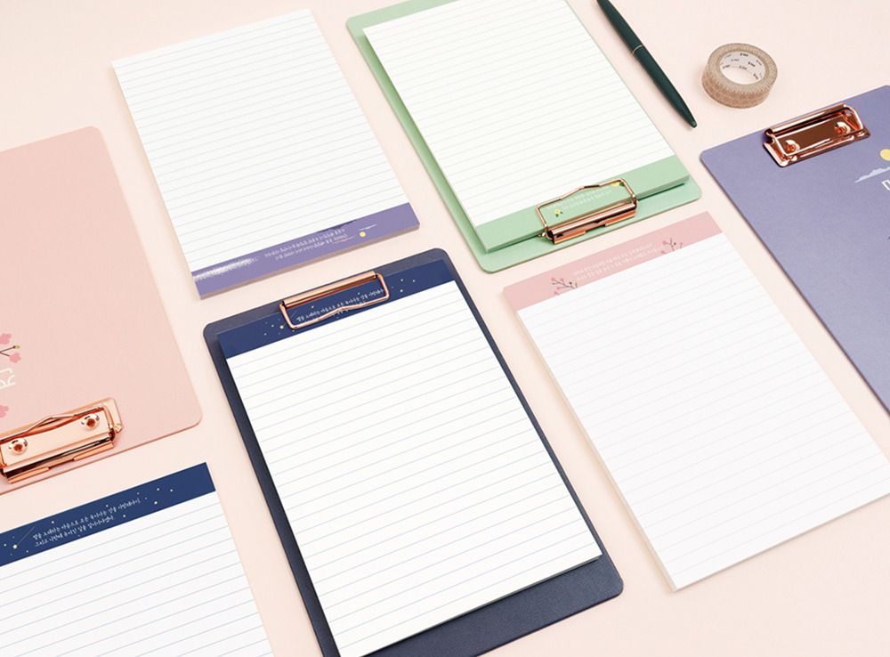 Medium Literature Notepad & Clipboard Set