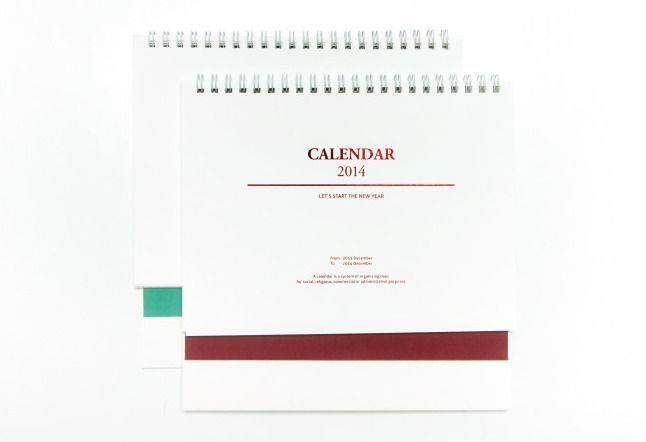 2014 Schedule Desk Calendar