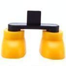 iPhone 5/5S Colorful Feet Stand, Black+Yellow