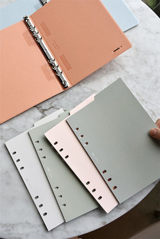 Double-sided Classy 6 Ring A5 Index Planner Refill