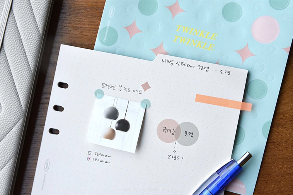 Twinkle Point Deco Sticker 6 Ring A5 Refill