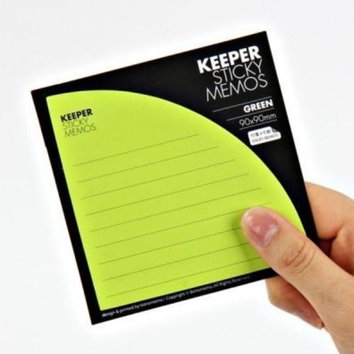 Green Corner Pocket Sticky Note