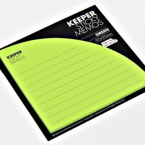 Green Corner Pocket Sticky Note