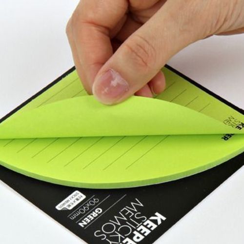 Green Corner Pocket Sticky Note