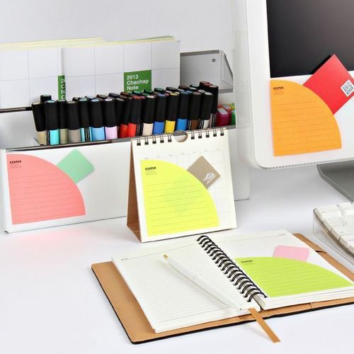 Green Corner Pocket Sticky Note