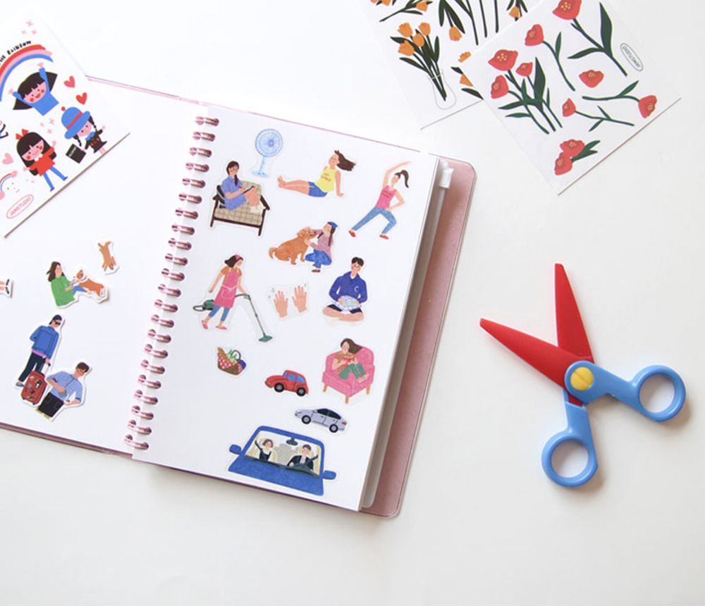 Release Paper Sticker Book