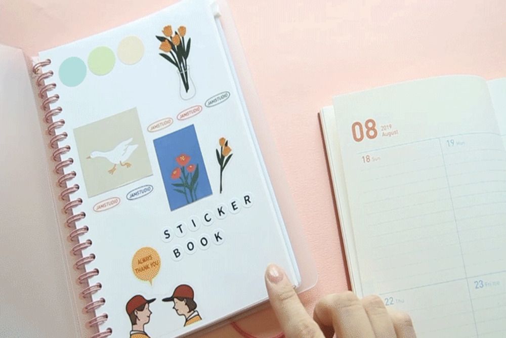 Release Paper Sticker Book