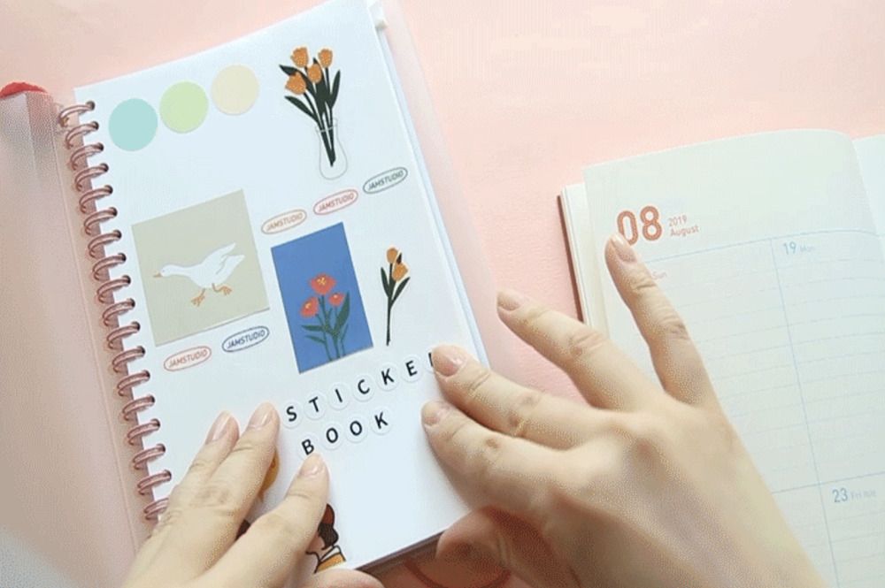 Release Paper Sticker Book