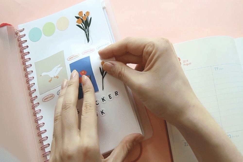 Release Paper Sticker Book
