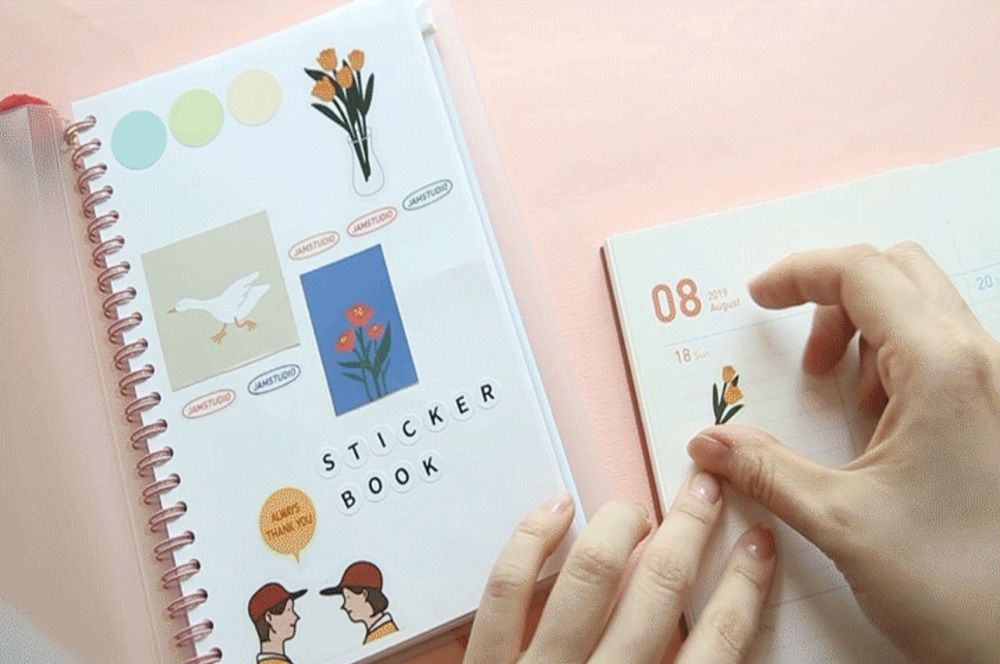 Release Paper Sticker Book