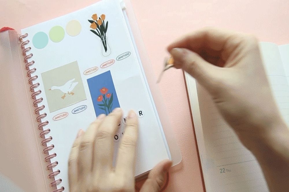 Release Paper Sticker Book