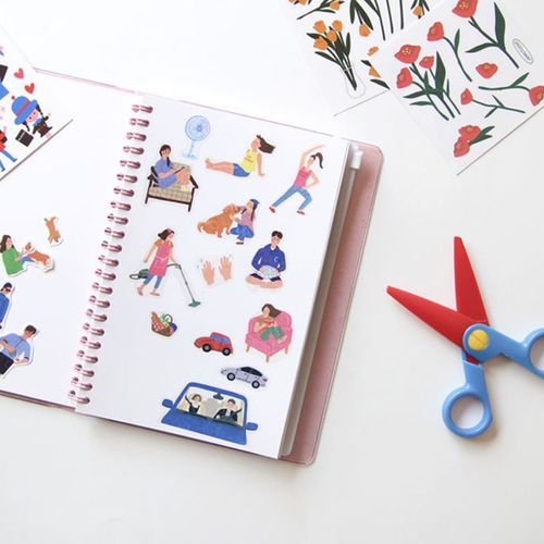 Release Paper Sticker Book