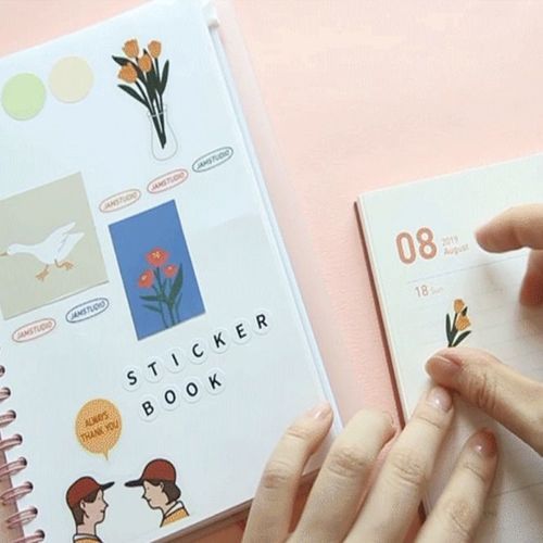 Release Paper Sticker Book