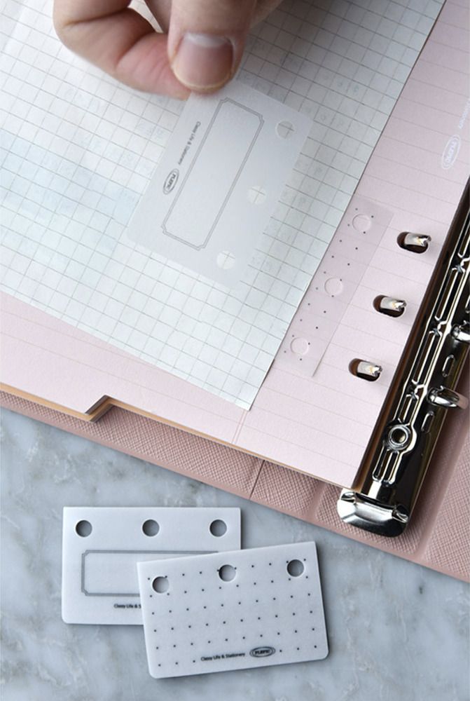 MochiThings Sticky 6 Ring Binder Label Holder