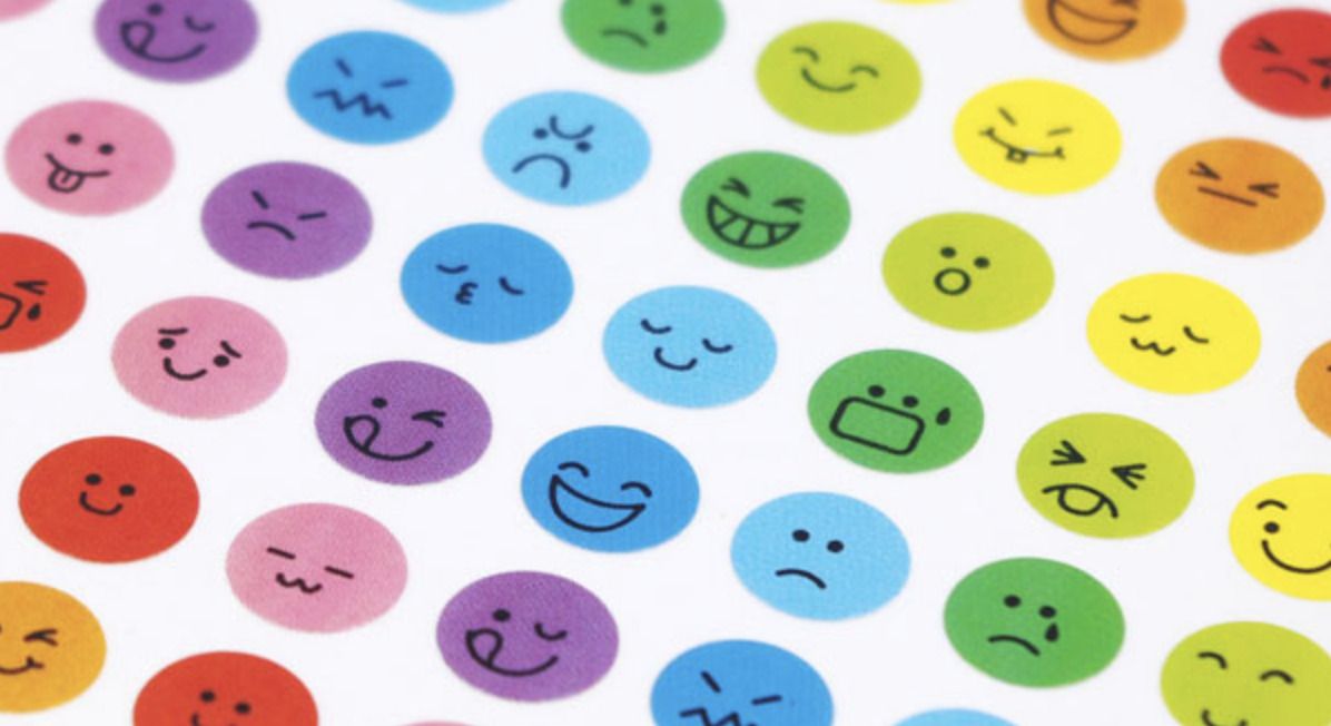 Mini Rainbow Emoji Sticker Set