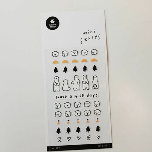 Mini Bear Deco Sticker - Image 11