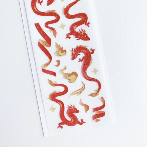 Dragon Hologram Slim Sticker