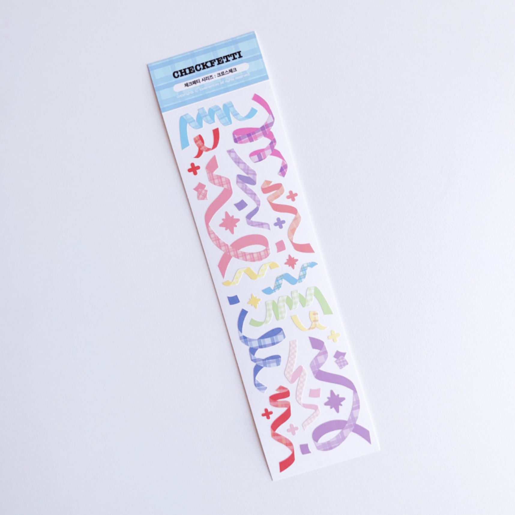 Check Confetti Slim Sticker