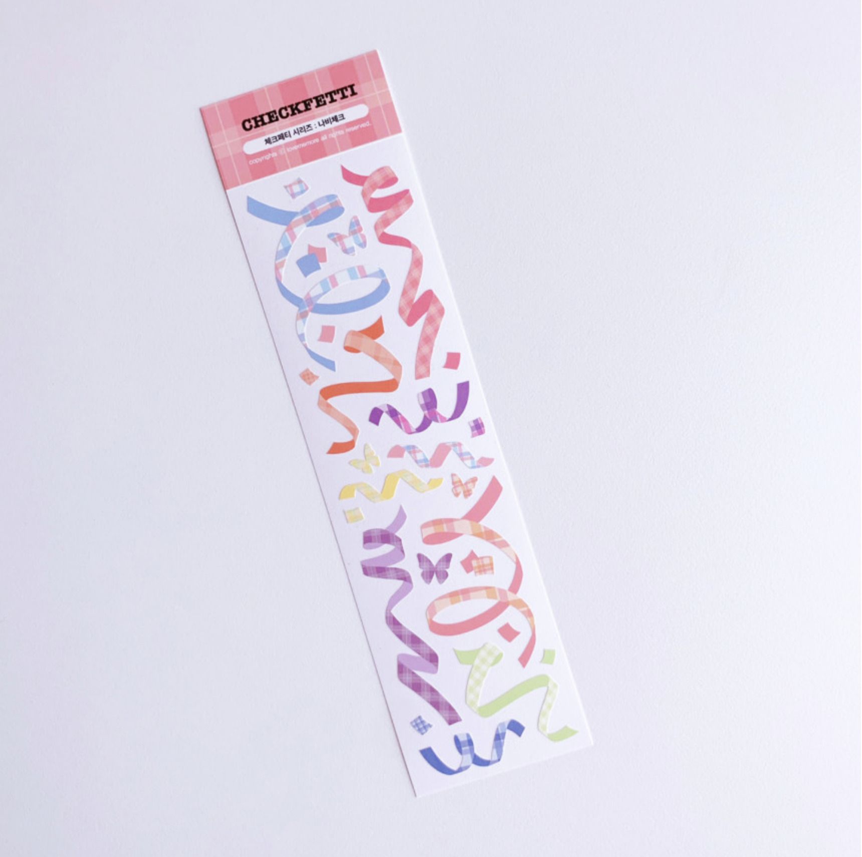 Check Confetti Slim Sticker