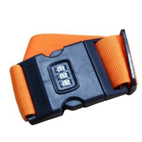 orange luggage strap
