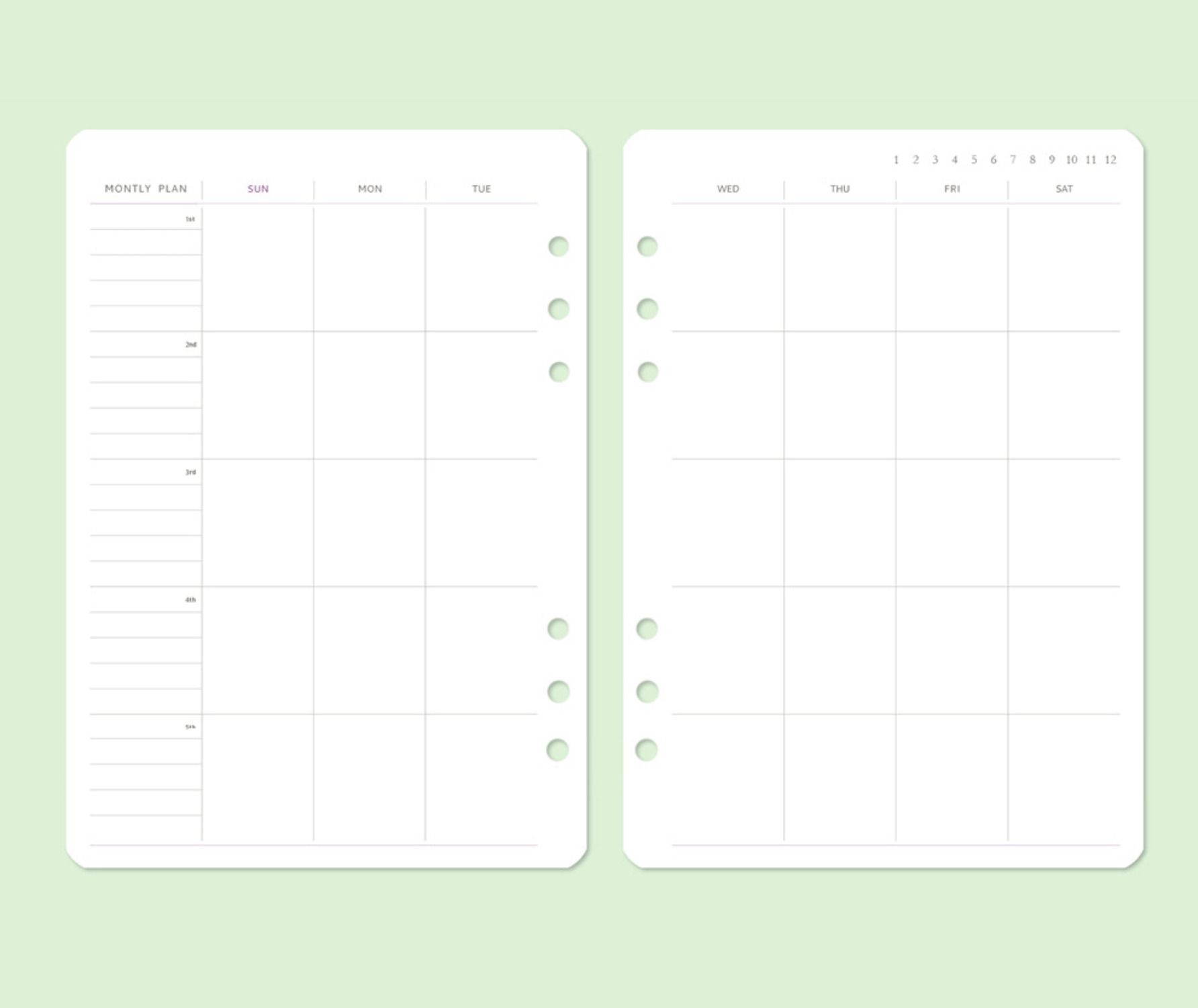 Ardium 6 Ring A5 Planner Refill