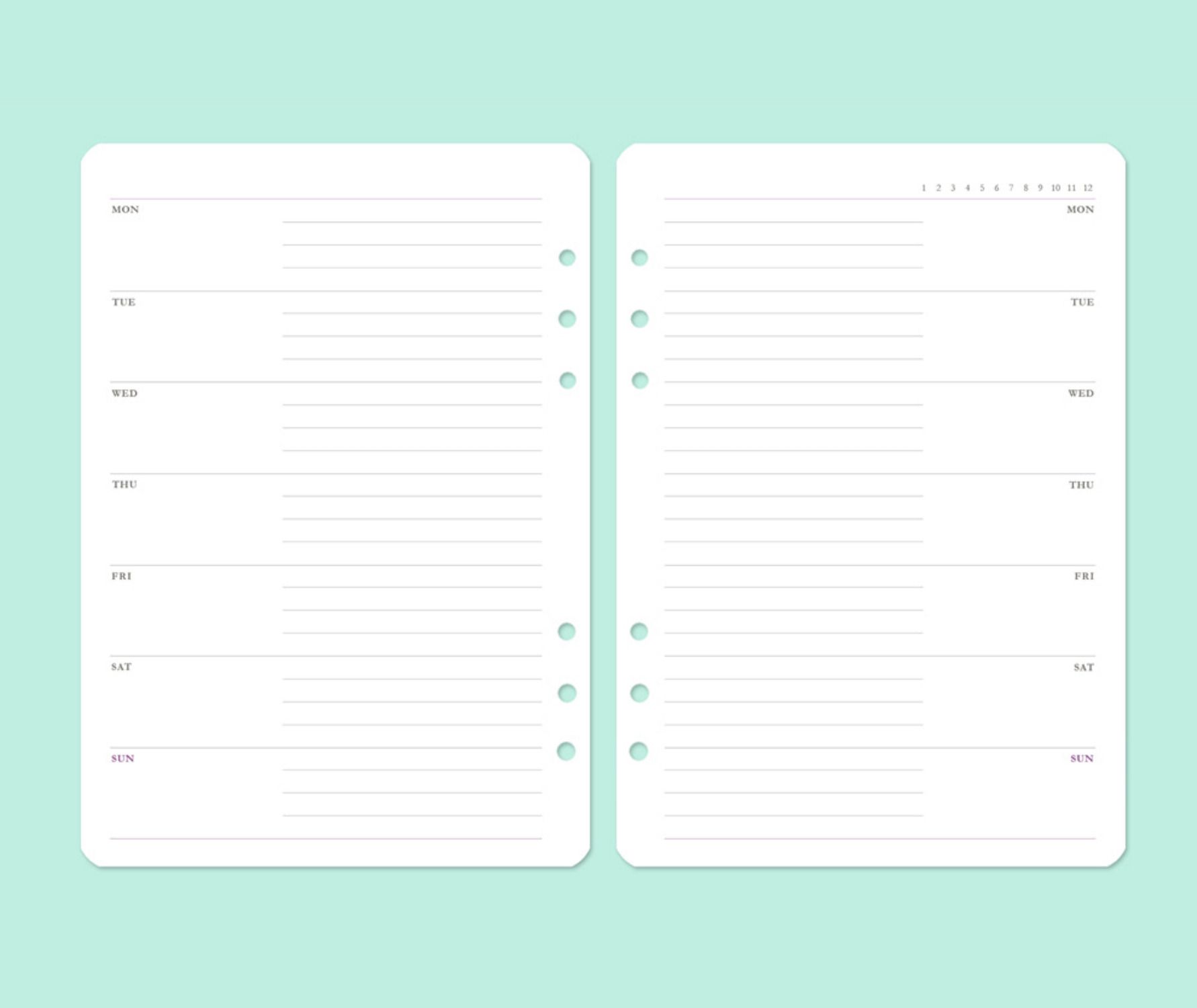 Ardium 6 Ring A5 Planner Refill