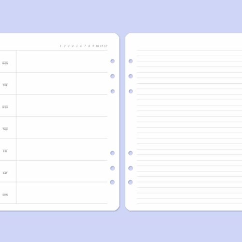 Ardium 6 Ring A5 Planner Refill