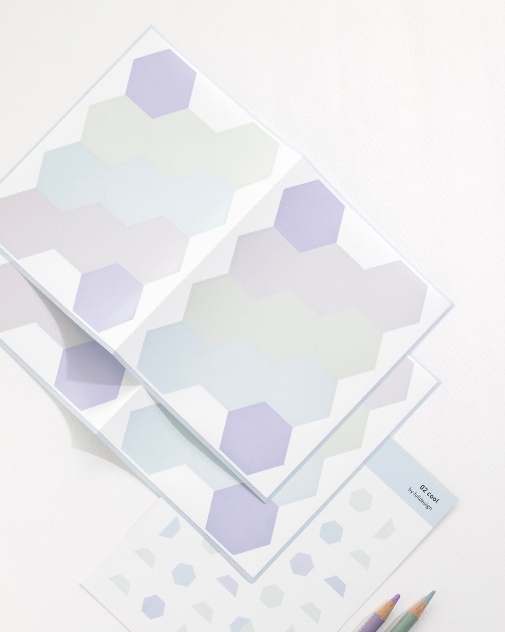 Hexagon Removable Index Sticker
