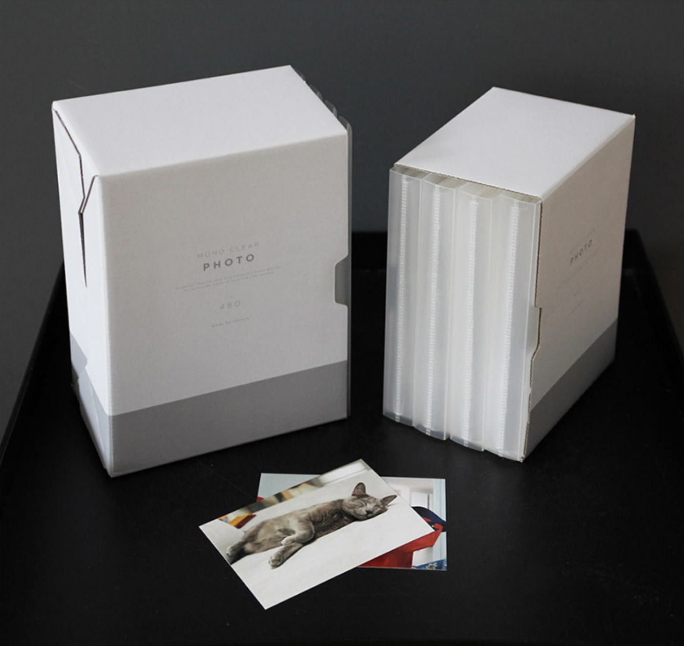 MochiThings 4x6 Mono Clear Photo Album Set