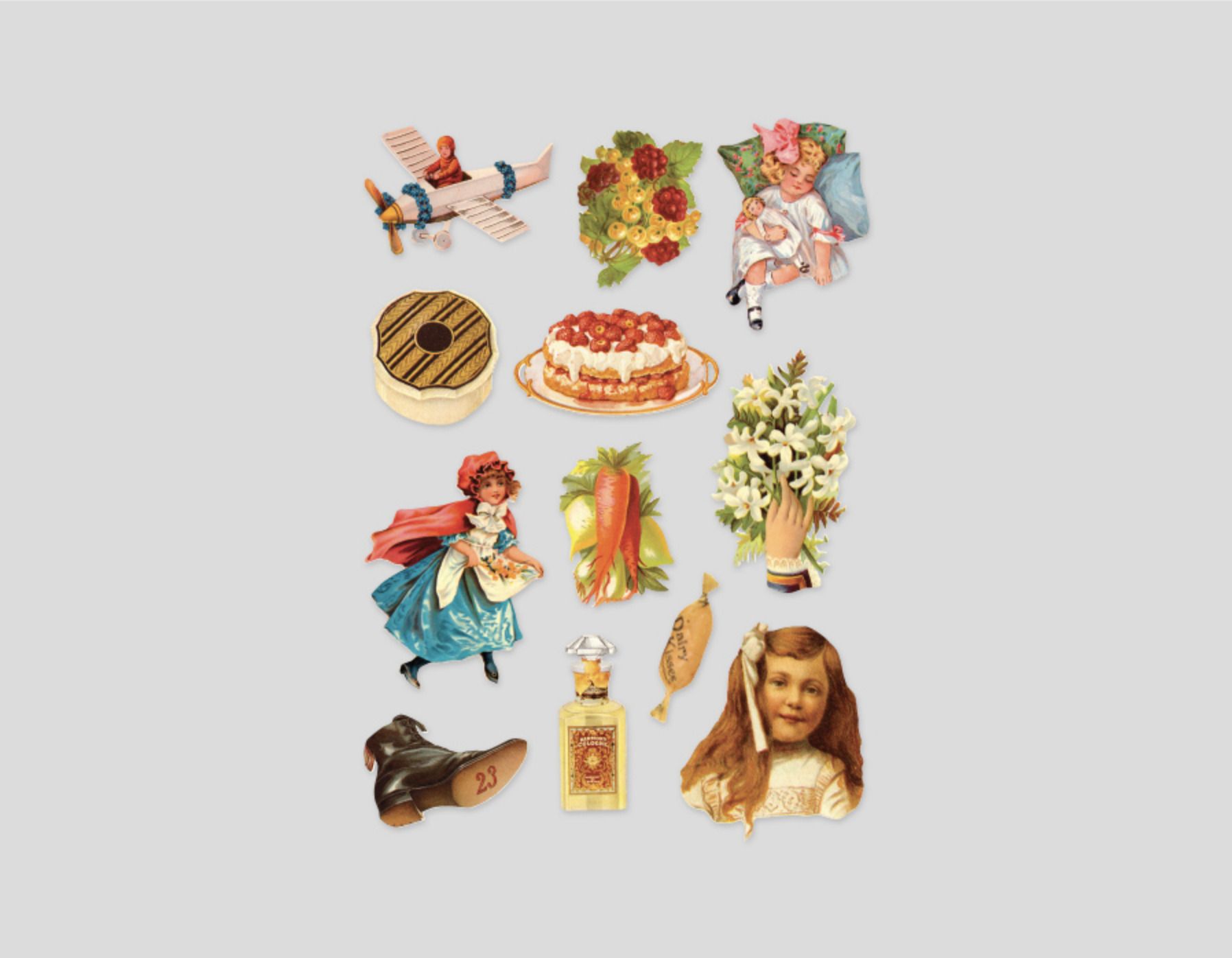 MochiThings: 10pcs Vintage CYO Sticker Set