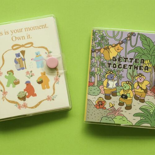 Mini Jelly Bear Button Notebook