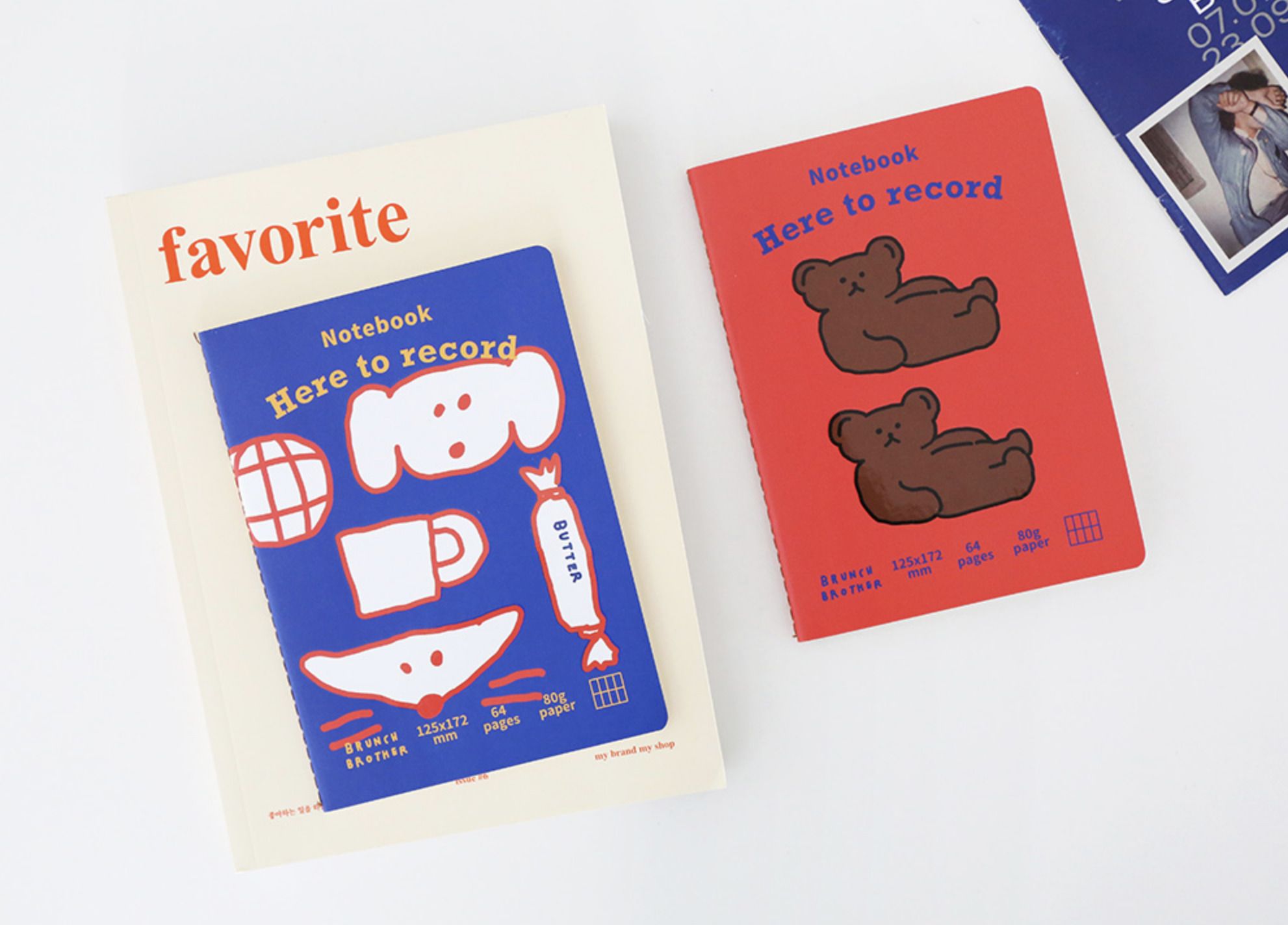 MochiThings: Brunch Brother Grid Notebook