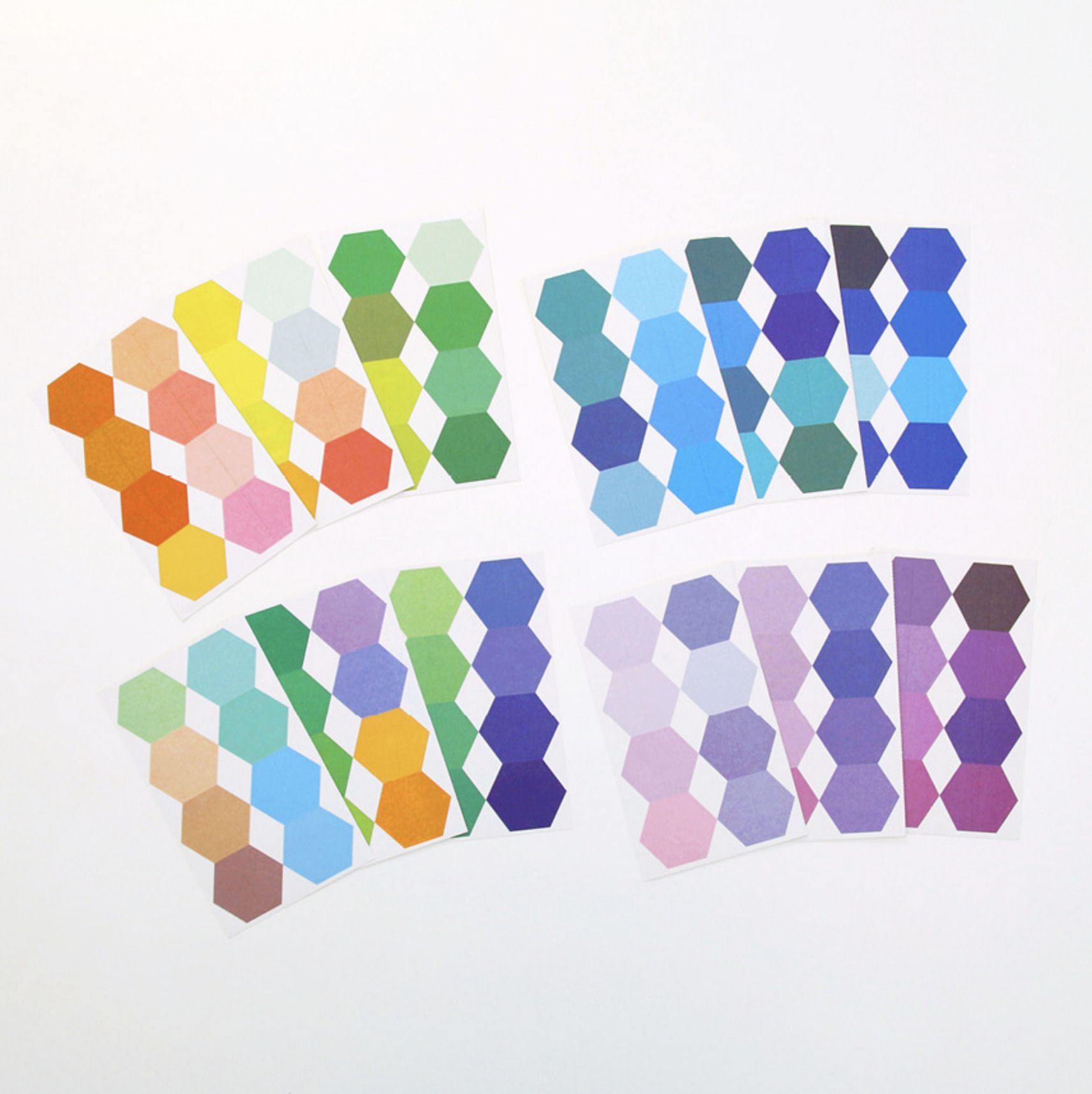 Hexagon Index Sticker Set v2