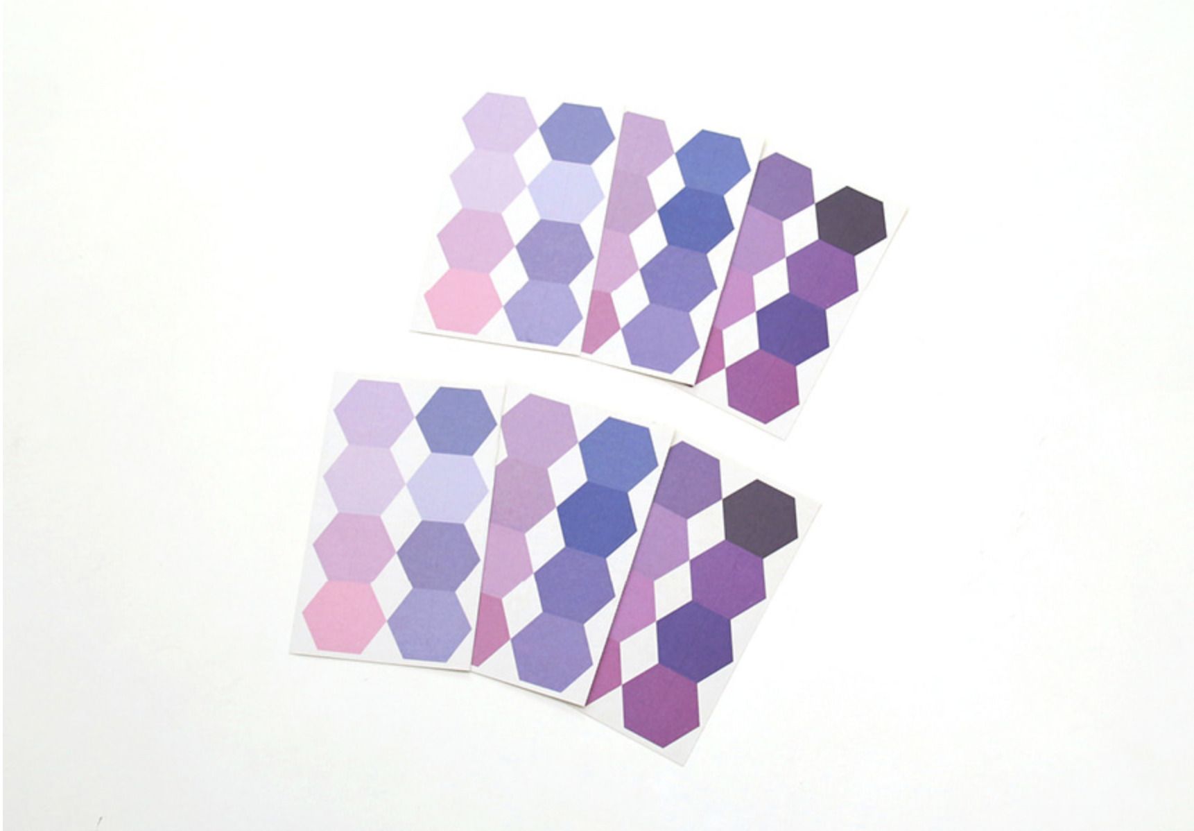 Hexagon Index Sticker Set v2