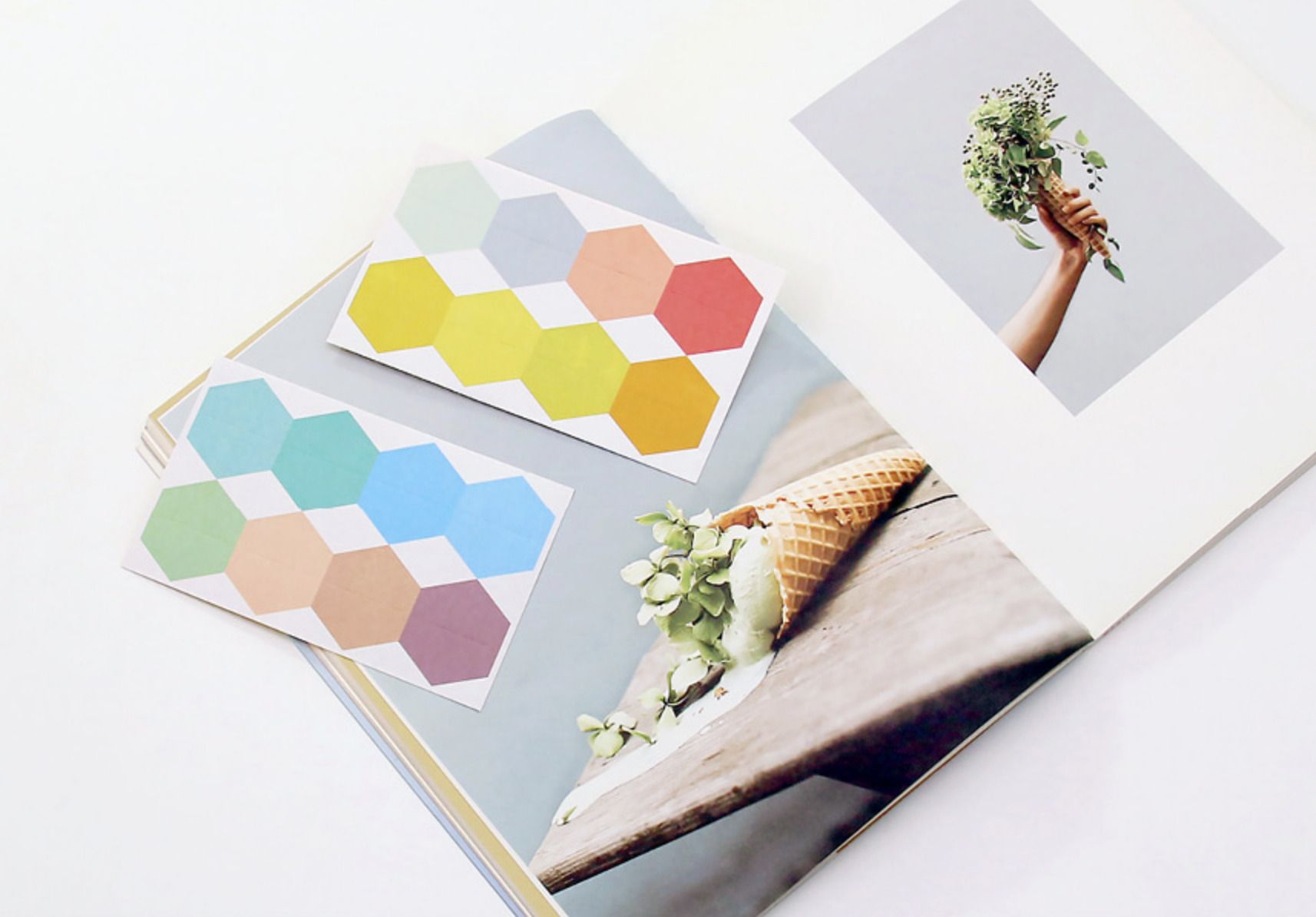 Hexagon Index Sticker Set v2