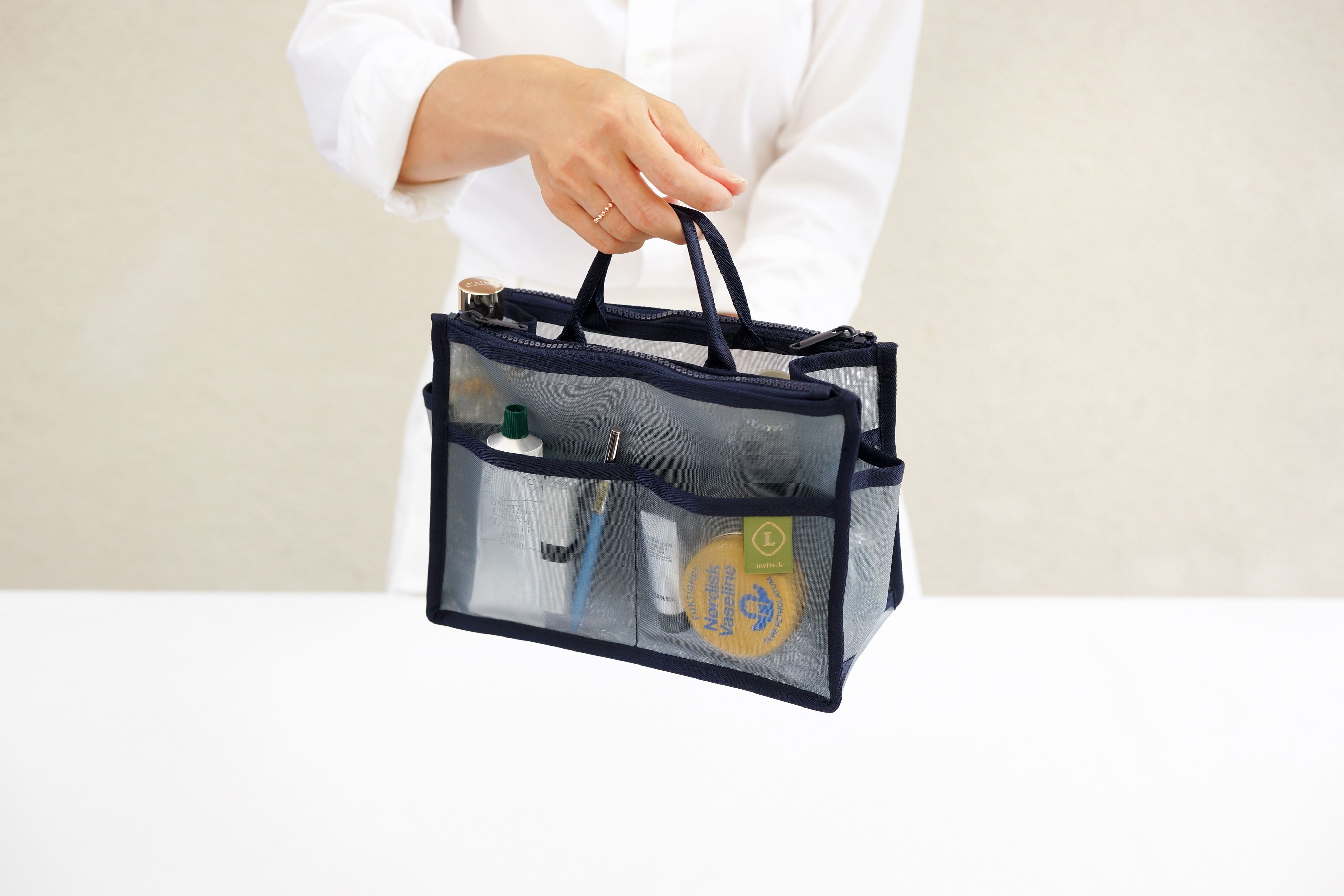 Dual Mesh Purse Organizer