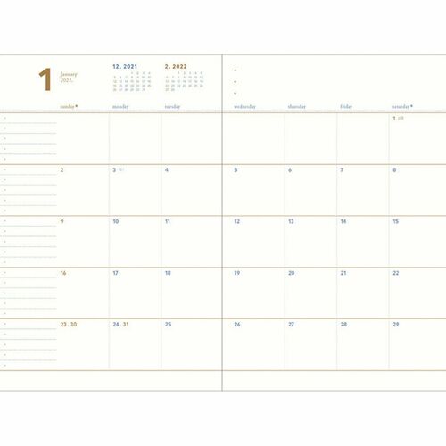 2022 Slim & Wide Weekly Planner