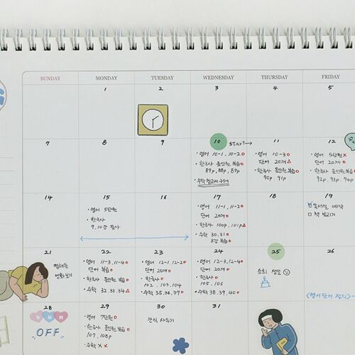 2022 Large Prince Story Desk Scheduler