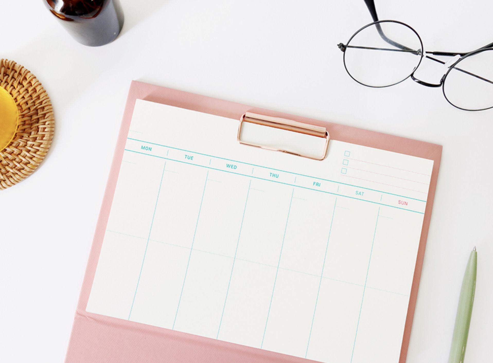 MochiThings A5 Weekly Schedule Notepad