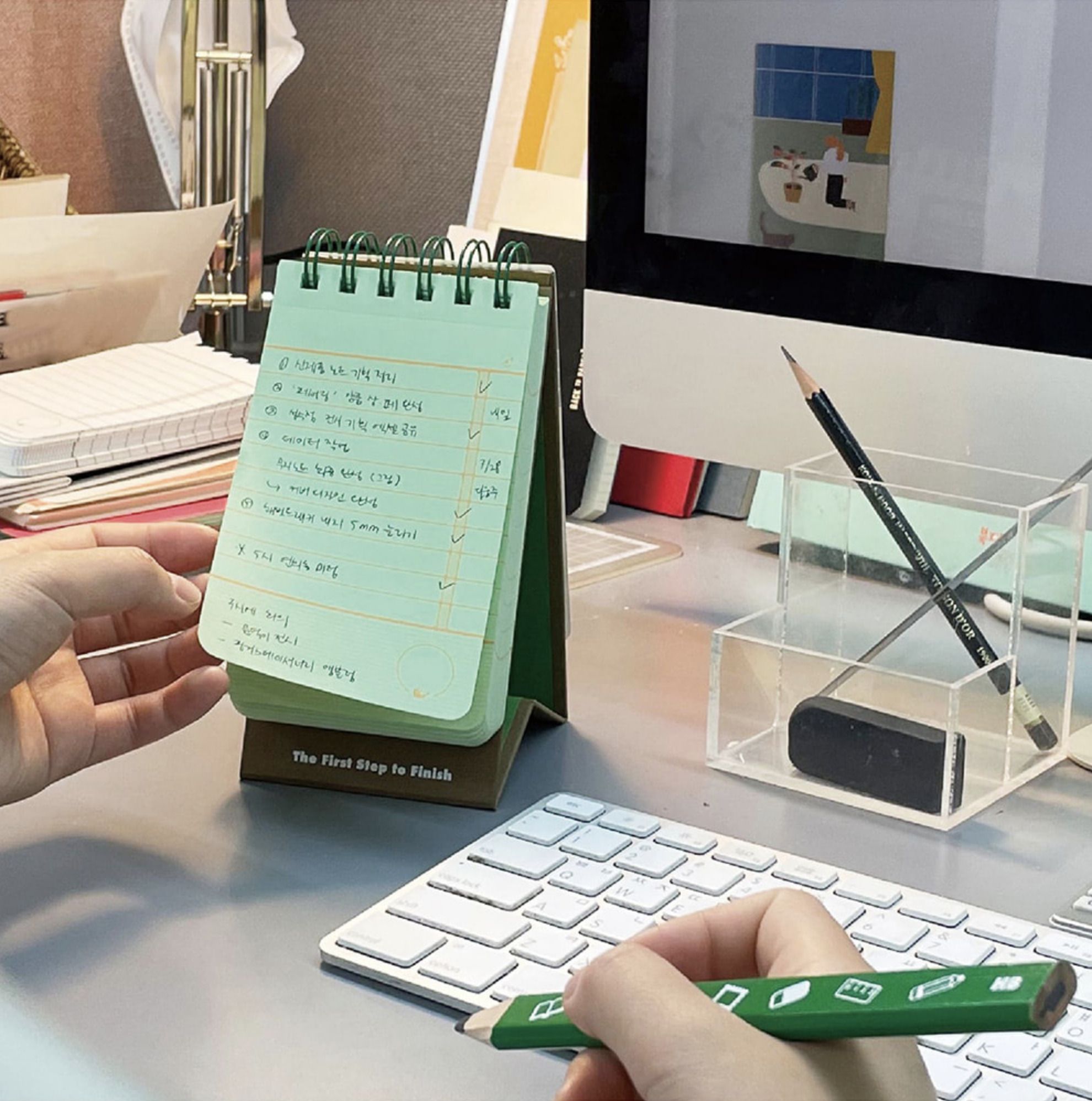 Checklist Spiral Standing Notebook