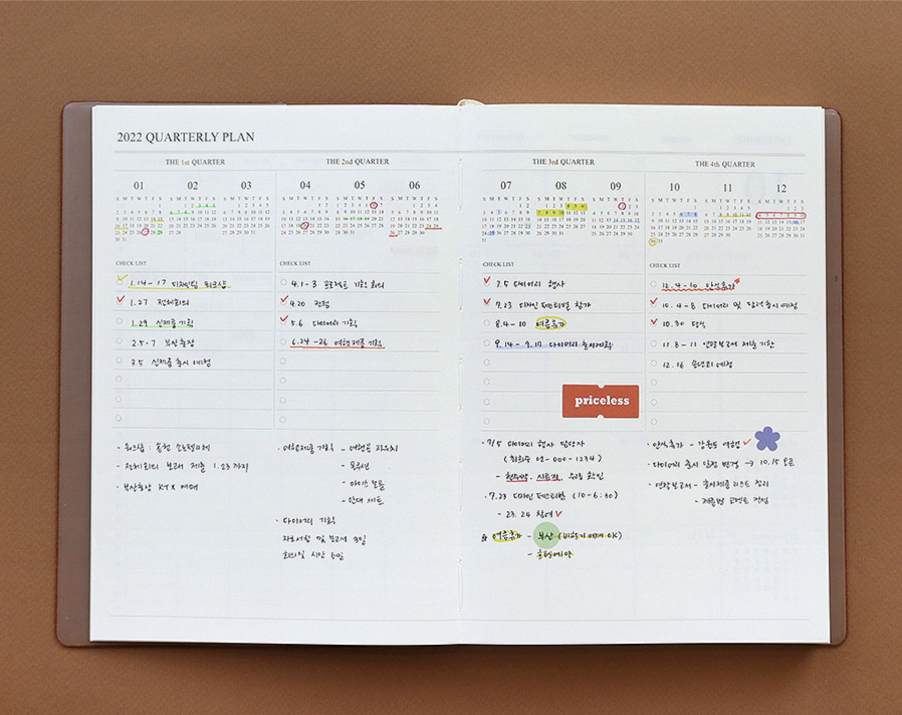2022 Official Weekly Scheduler