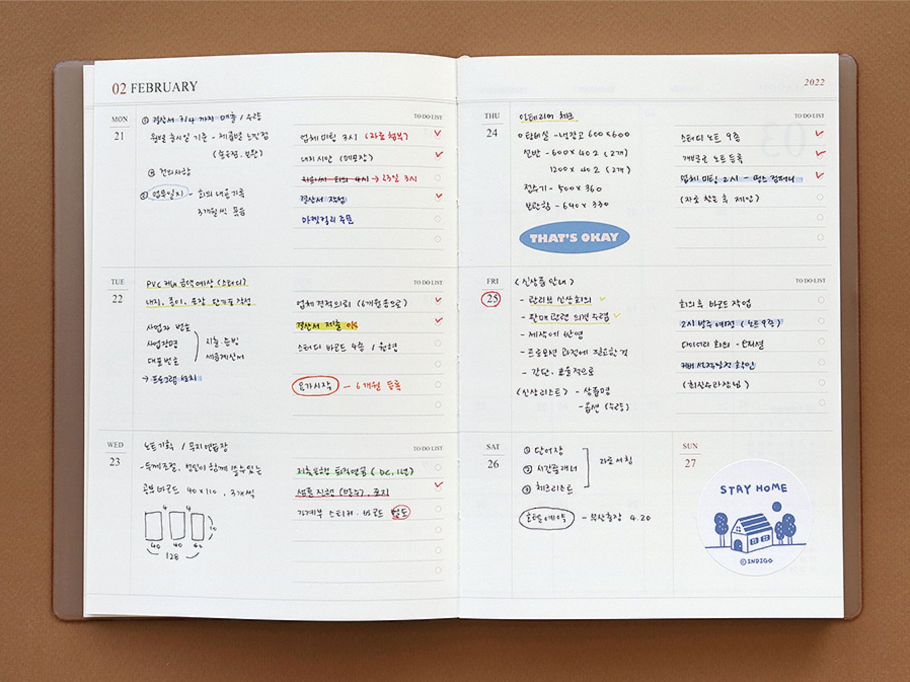2022 Official Weekly Scheduler